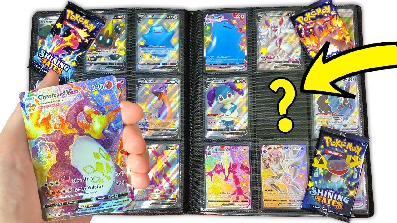 300 DAYS LATER..MY SHINING FATES POKEMON BINDER A COMPLETE SET? Opening Packs Of Cards