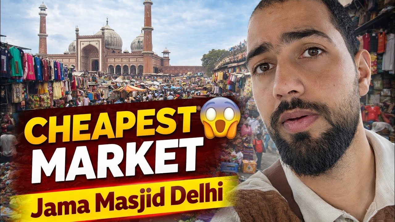 Delhi Jama Masjid Market | Saste Kapde & Local Bazaar