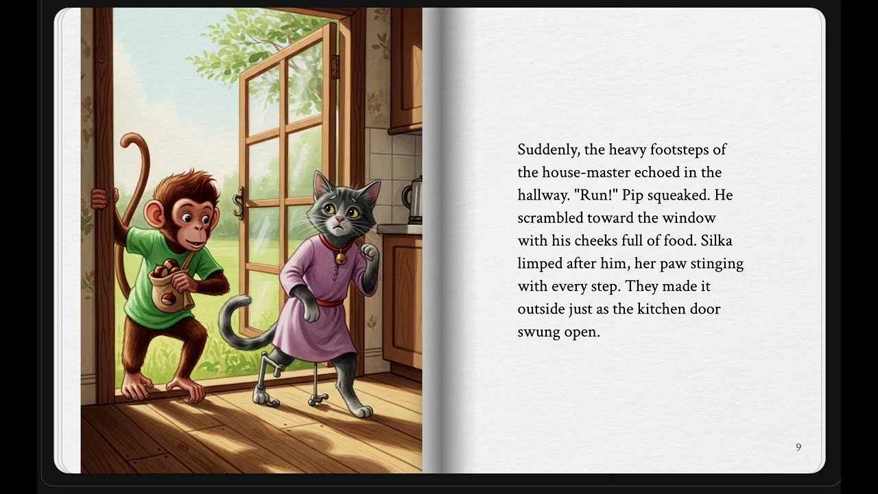 The Monkey and the Cat | Aesop's Fables | Storybook