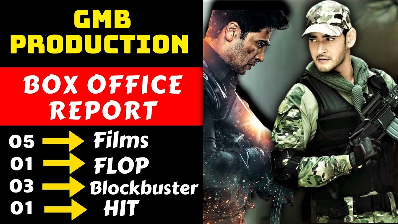 Major Producer Mahesh Babu GMB Entertainment All Movies Hit And Flop List With Box Office Collection