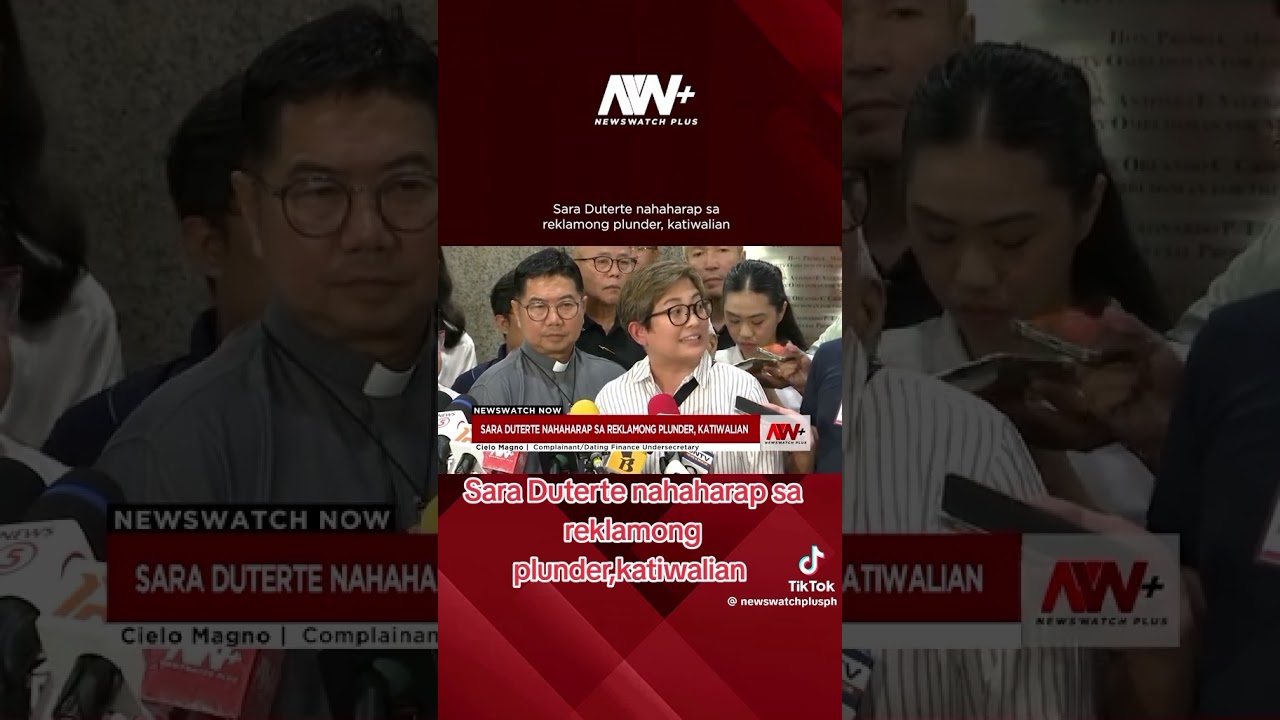Sara Duterte nahaharap sa reklamong Plunder,katiwalian #newswatchplusph #news #socialnewsph