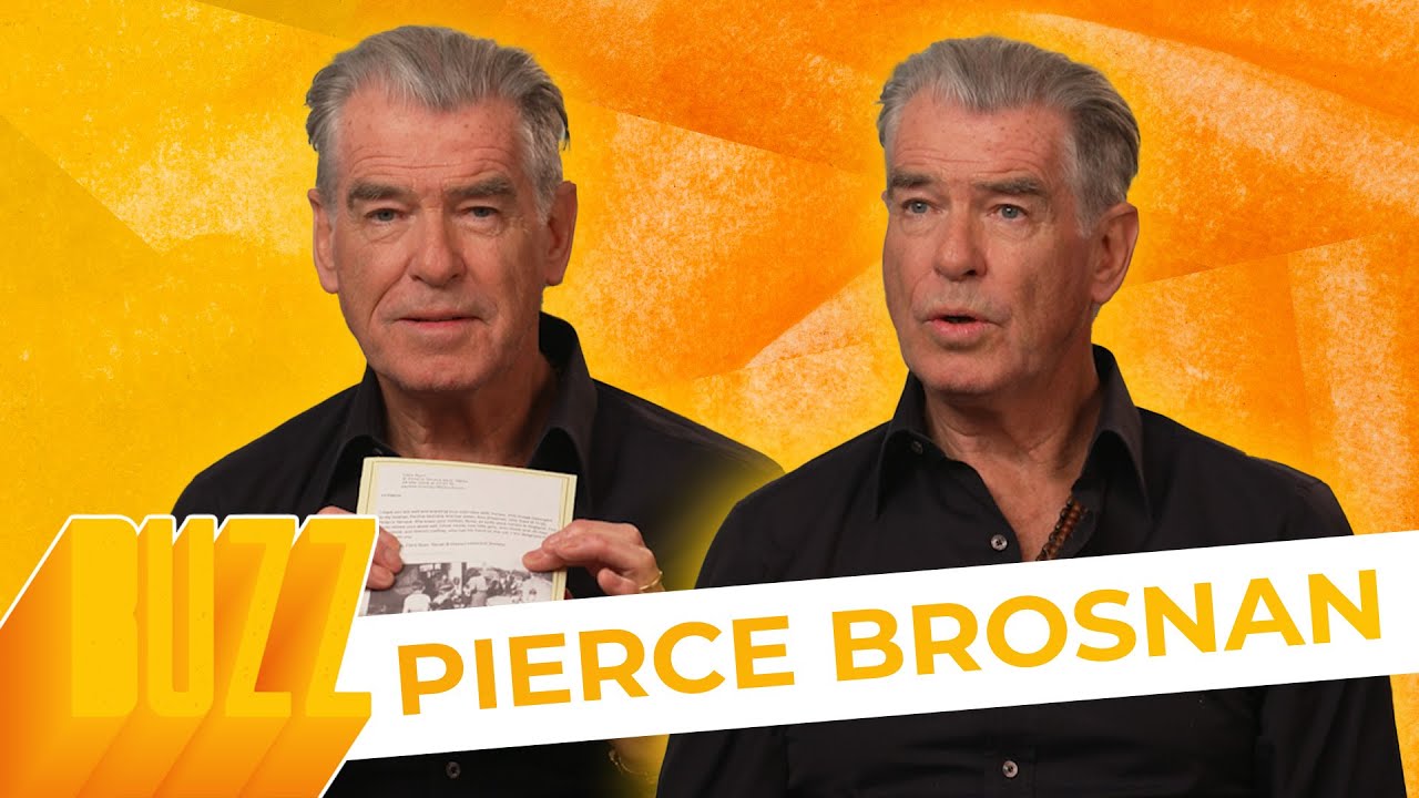 Pierce Brosnan Gets Choked Up When Interviewer Shows Him Photos From His Hometown