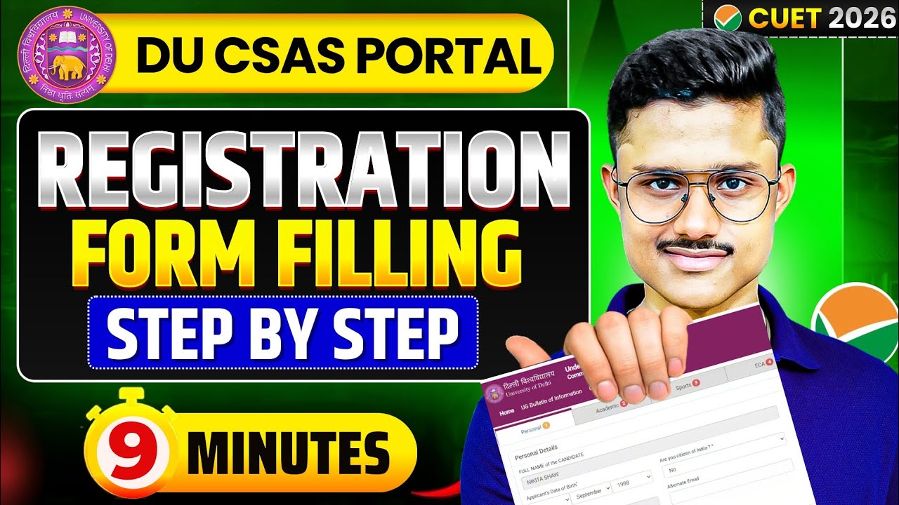 🚨 How To Fill DU CSAS Portal 2026 Phase 1 (Without Mistakes)| Step-by-Step CSAS Phase 1 Registration