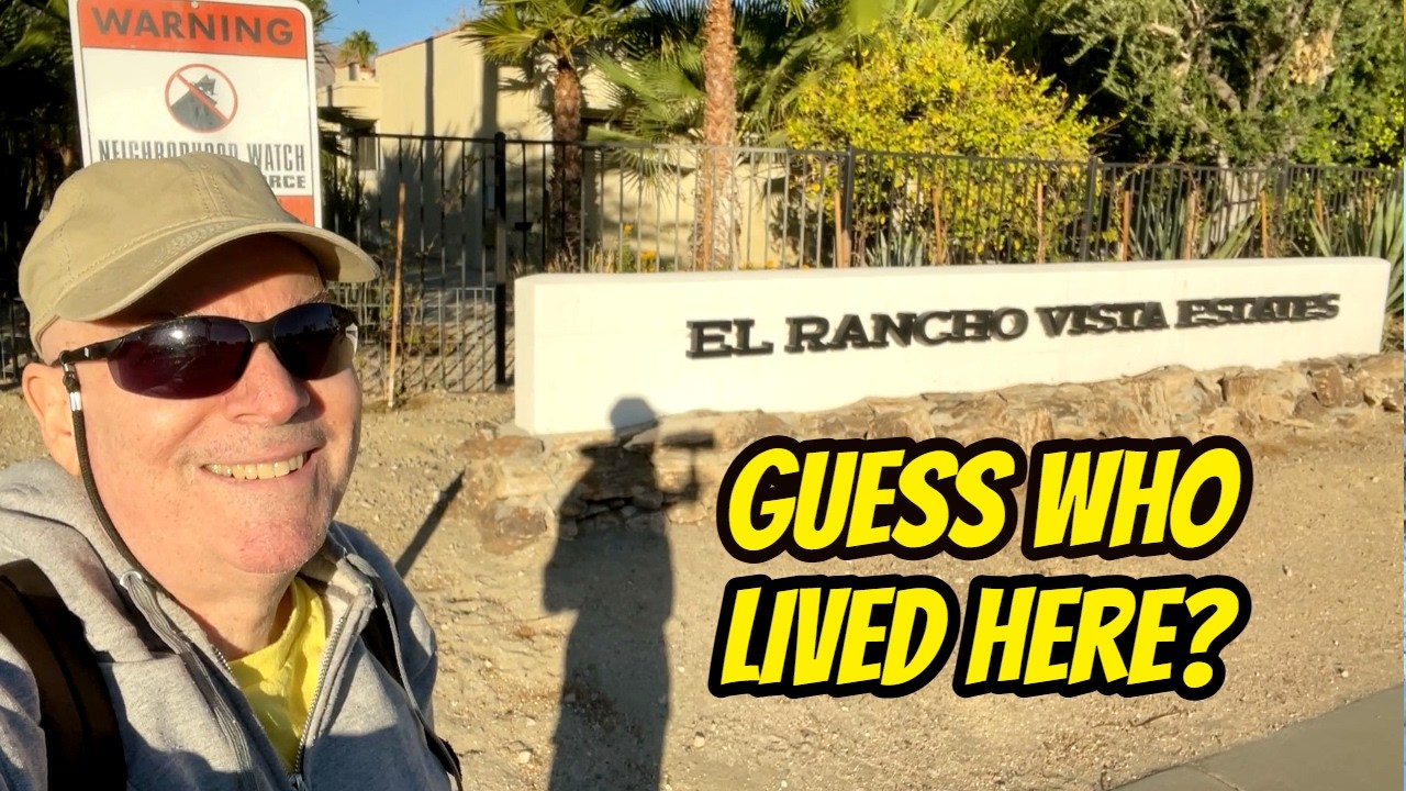 Walking Tour of The EL RANCHO VISTA ESTATES neighborhood of Palm Springs-Someone famous lived here!