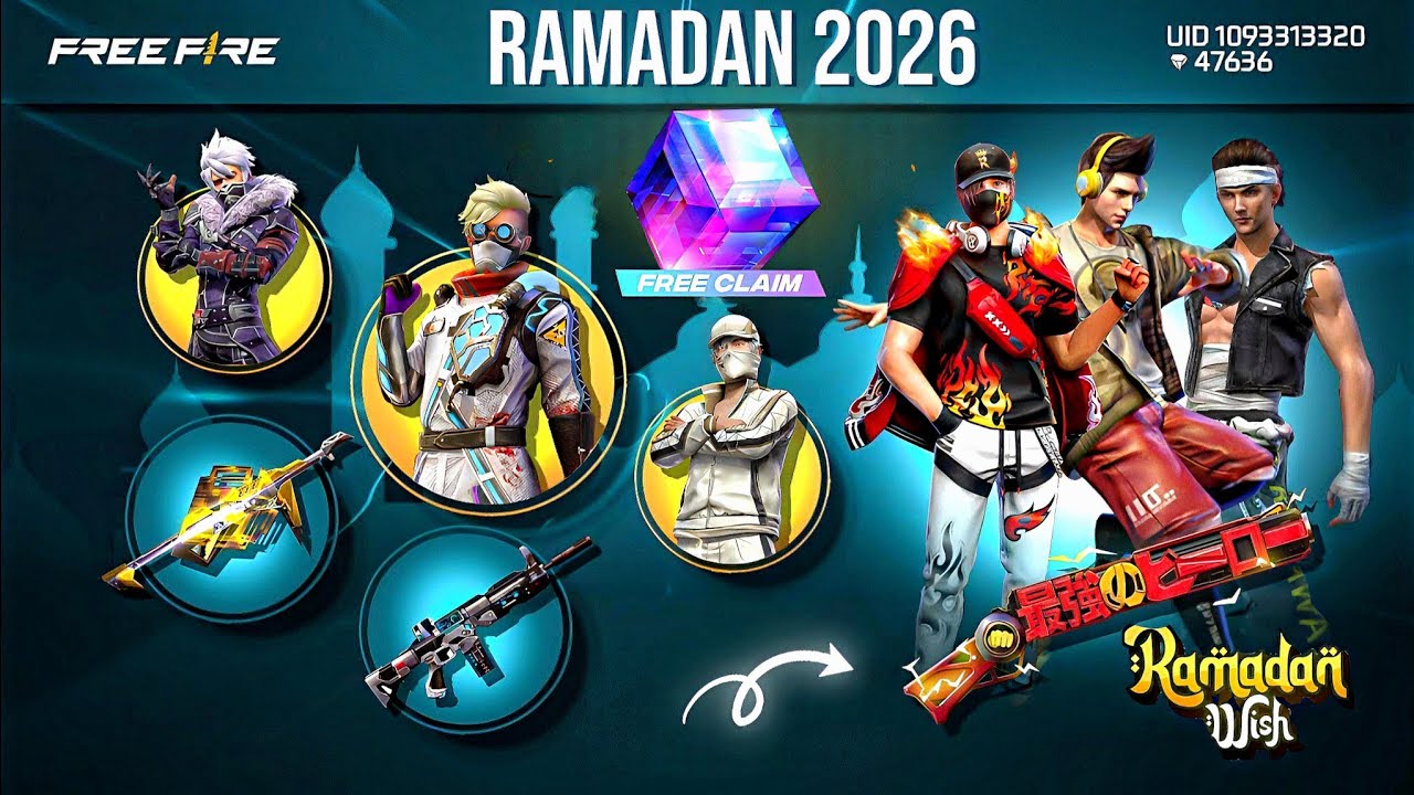 Ramadan Special Event Free Fire 2026, Golden Shade Bundle Return | Free Fire New Event |Ff New Event