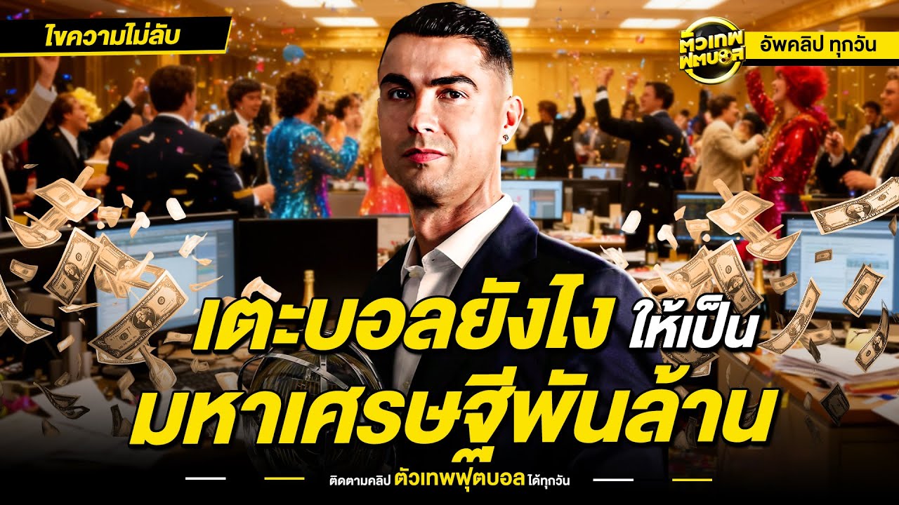 ไขความไม่ลับ เตะบอลยังไง ให้เป็น มหาเศรษฐีพันล้าน โรนัลโด้ | ตัวเทพฟุตบอล