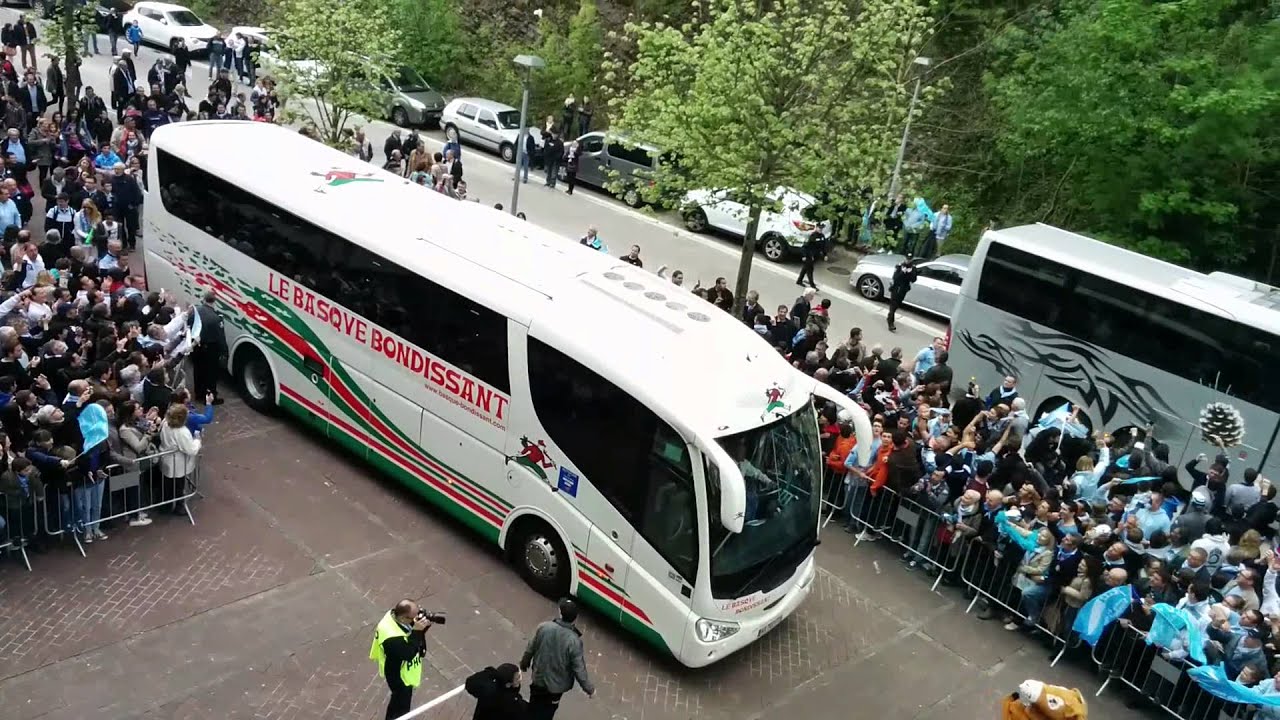 Arrivée des joueurs Bayonnais a Anoeta 2014