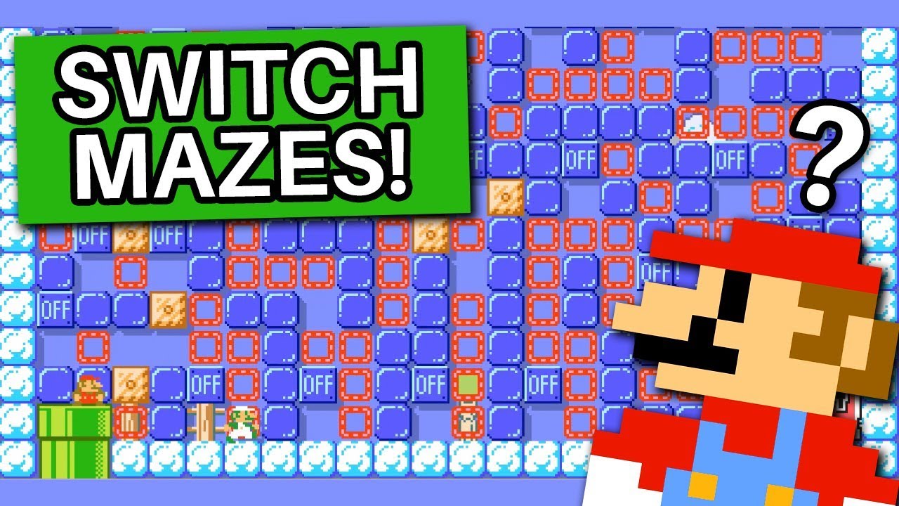 8 Crazy Switch Mazes in Super Mario Maker 2