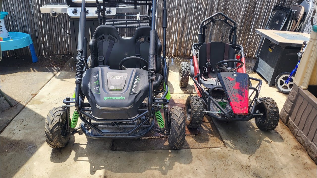 Полностью электрический карт Go Kart за 2000 долларов от Tractor Supply | Greenworks 60v Stealth ...