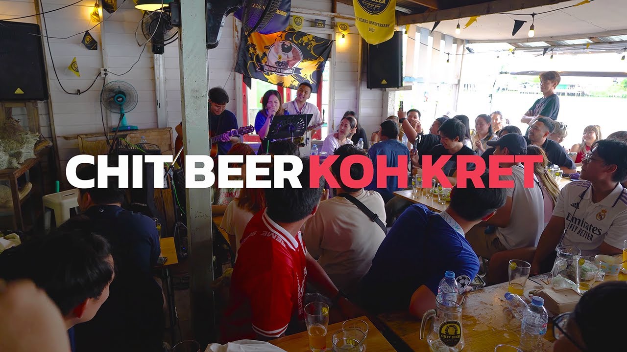 Crazy GIRL ROCKS the CHIT BEER Bar on KOH KRET, Thailand (4k)