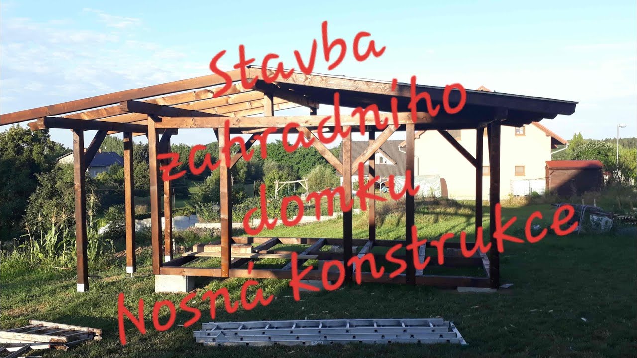 Stavba zahradního domku - 4.část - nosná konstrukce
