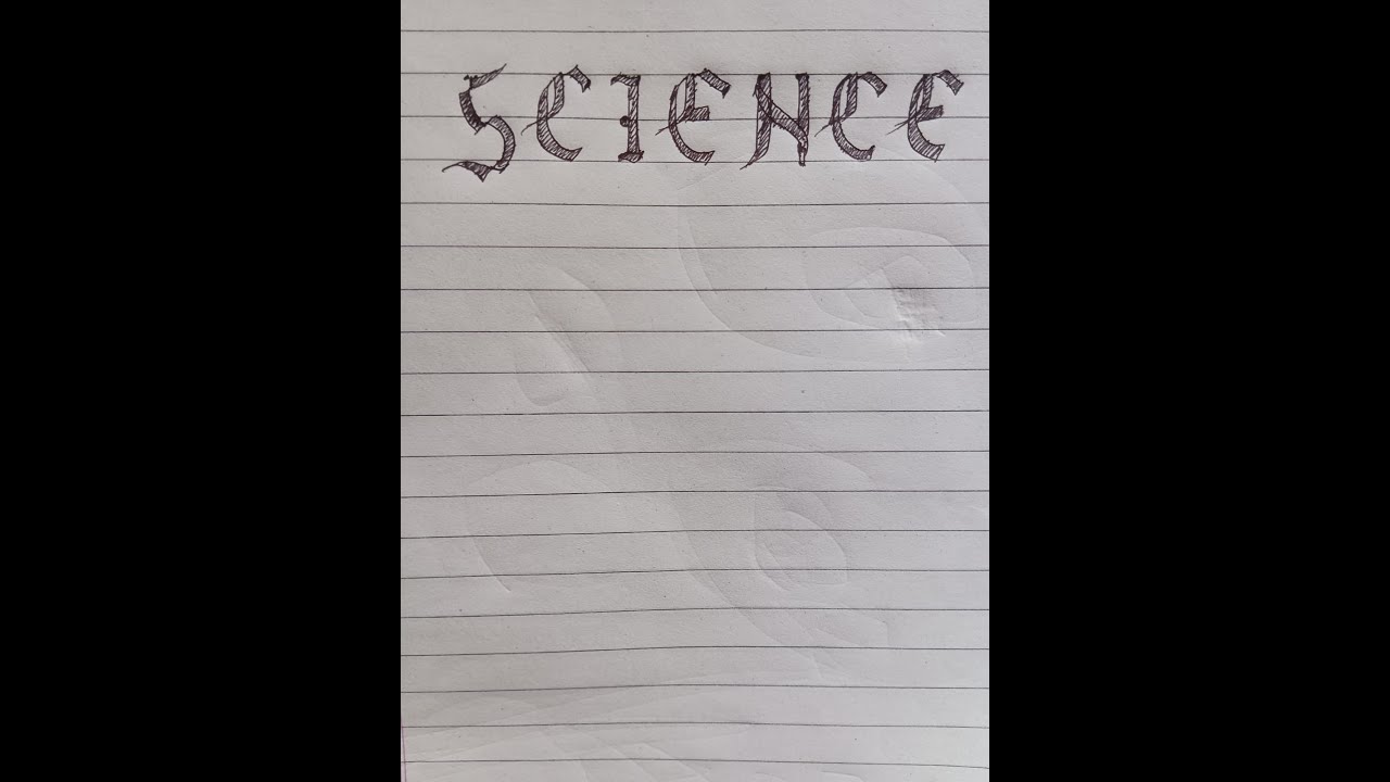 science calligraphy