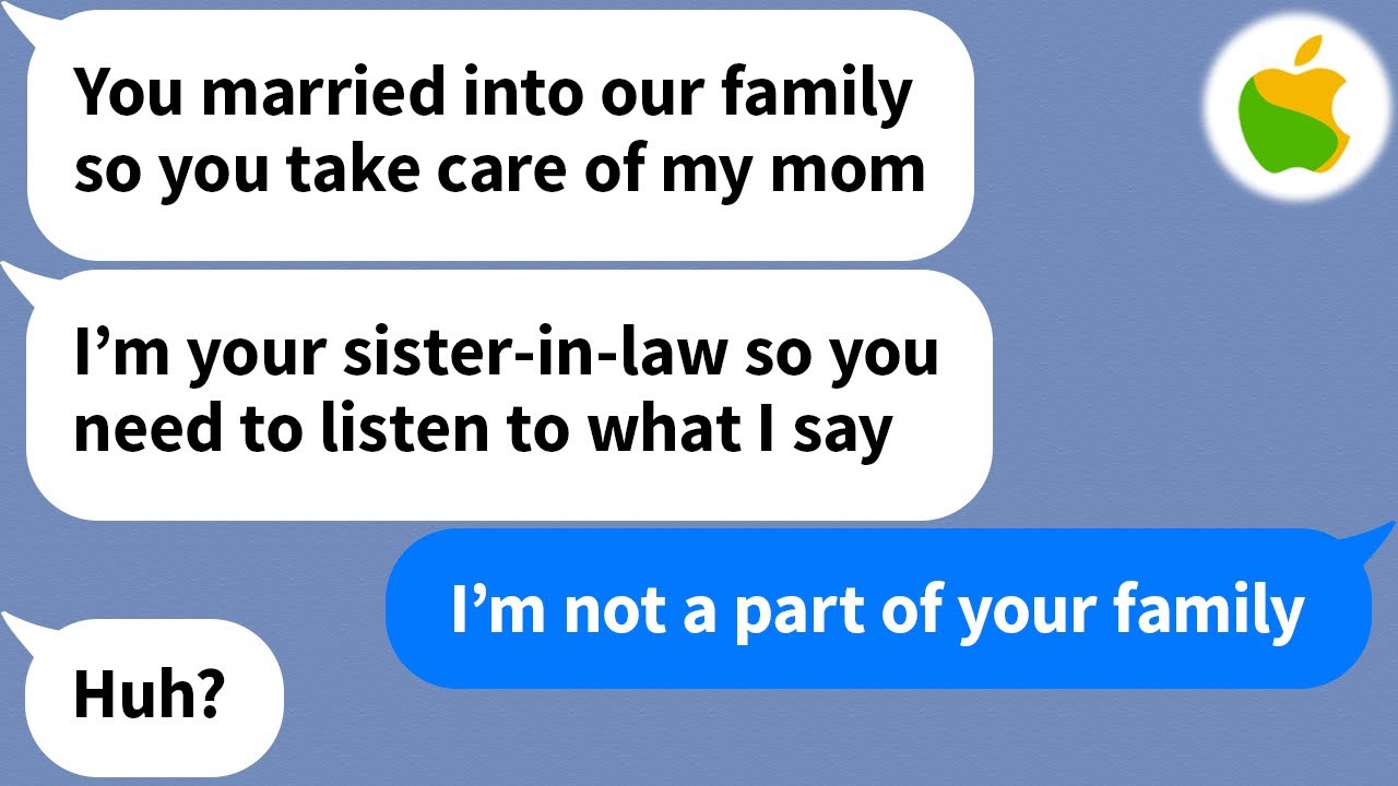 【Apple】 My husband and his sister planned to make me take care of their parents