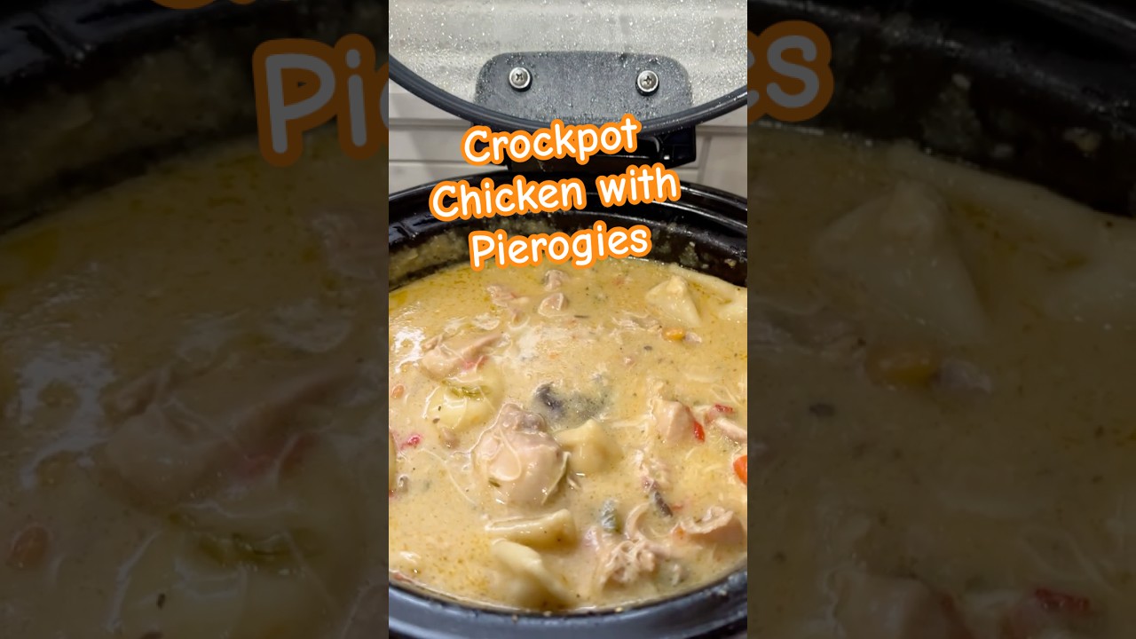 Creamy Chicken Pierogie Soup: Slow Cooker Recipe