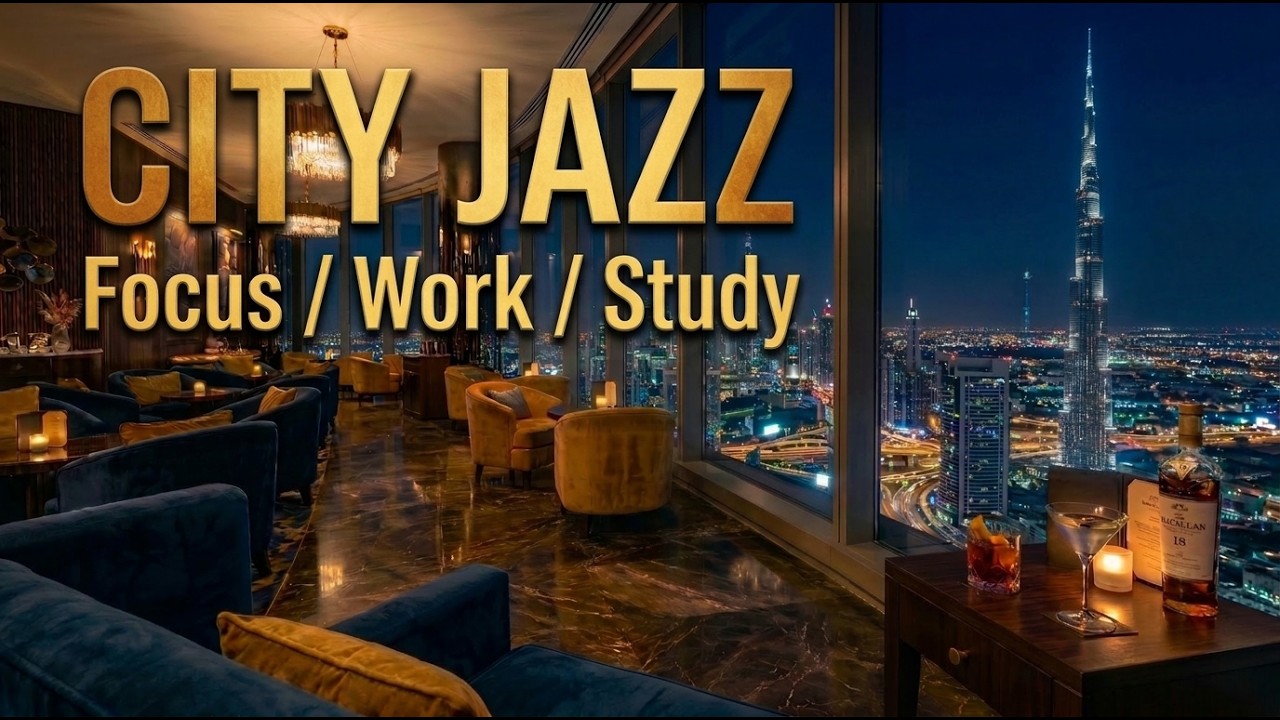 Premium High-Rise Jazz: Clear Instrumental BGM for Studying