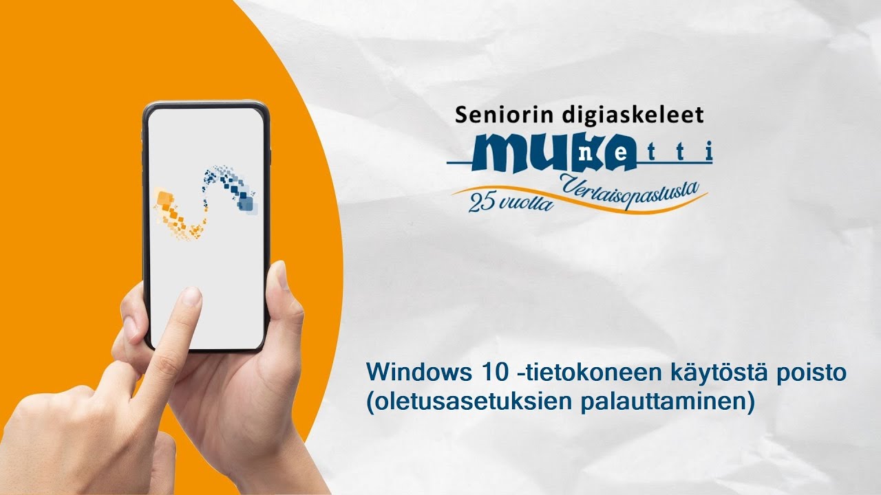 Windows 10 -tietokoneen käytöstä poisto (oletusasetuksien palauttaminen)