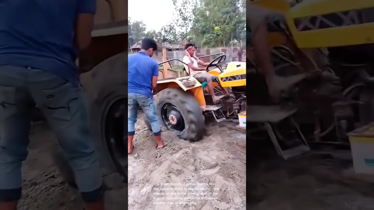 Tractor Stuck! Hilarious Rescue Attempt