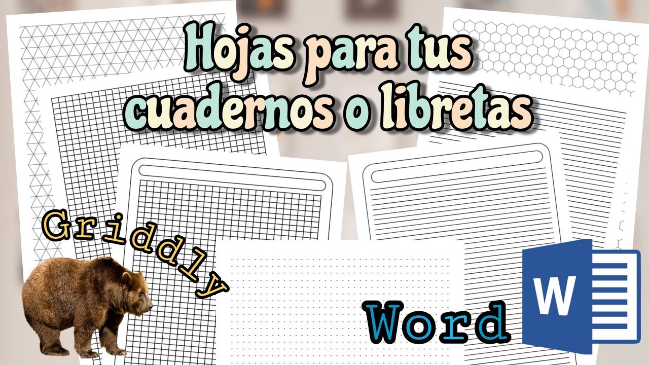 HAZ tus propias hojas cuadriculadas, rayadas, con puntitos y otros 📄│🐝 CASY