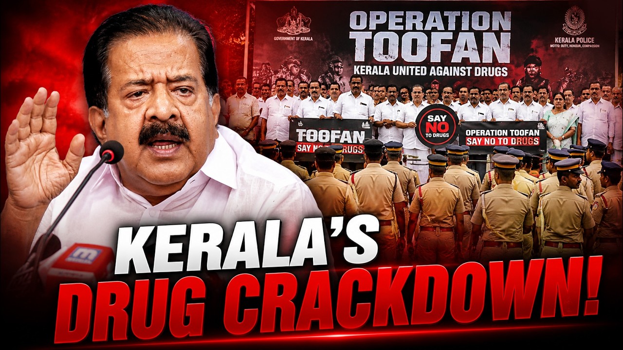 Kerala Home Minister Ramesh Chennithala Leads Operation Toofan Anti-D*ug Rally | My Nation