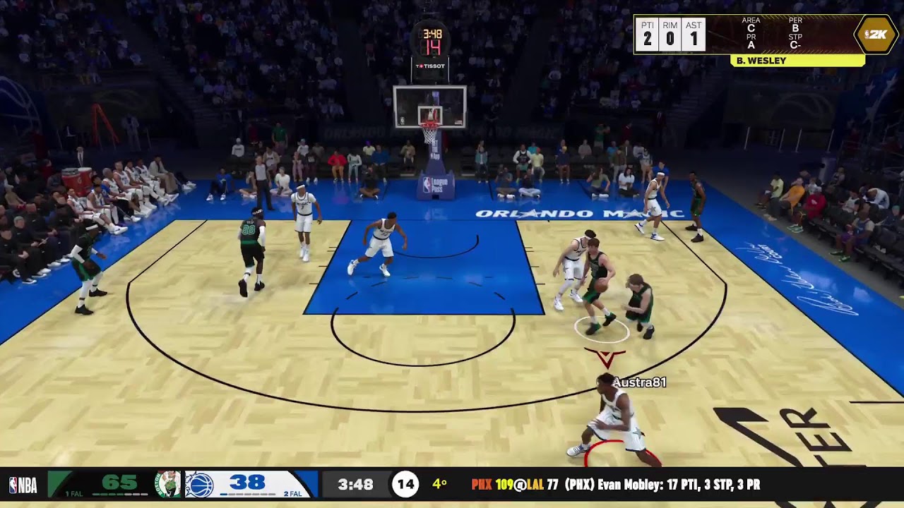 Celtics @ Magic 3 Novembre Mamba2k League Season