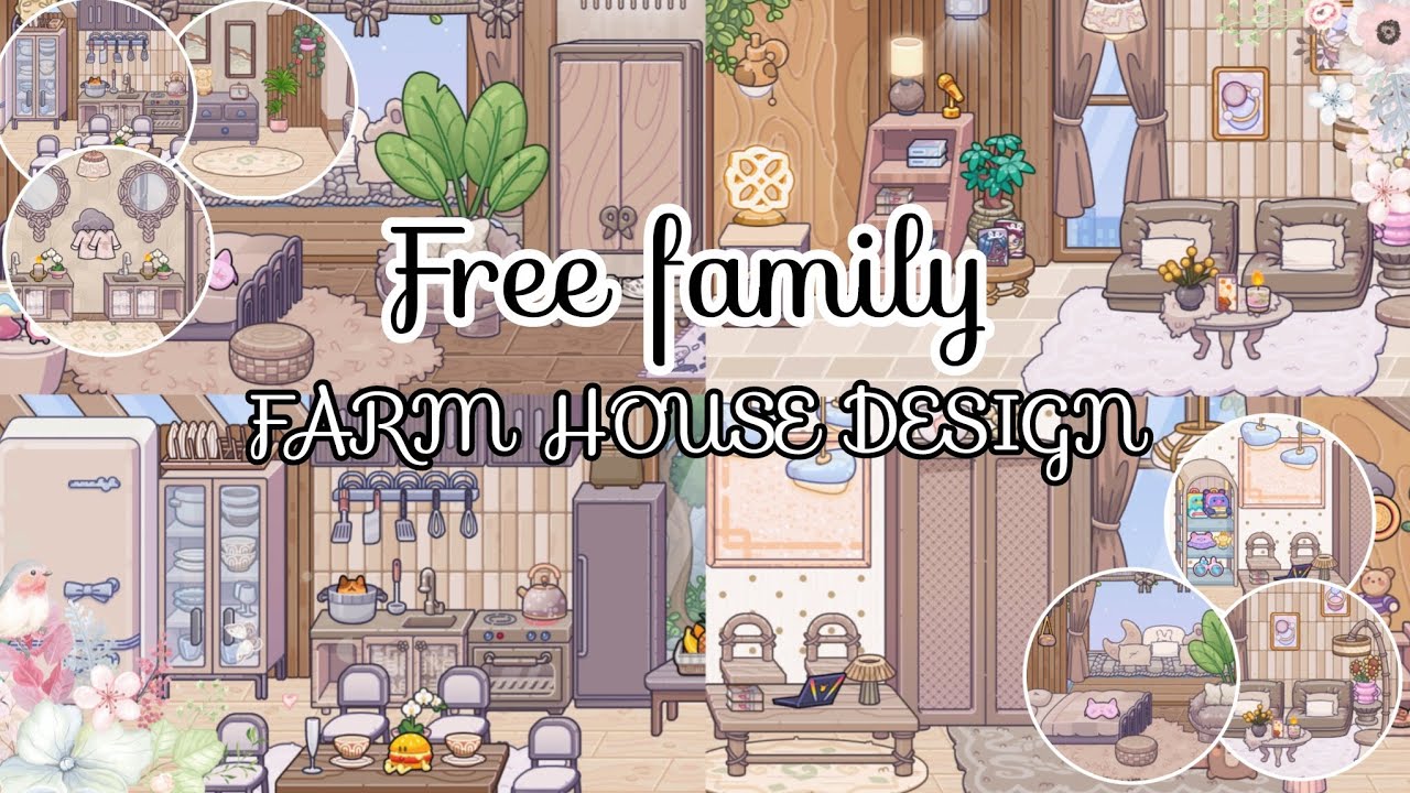✨🌾Free Family Farm House Design #pazu #avatarworld #housedesign 