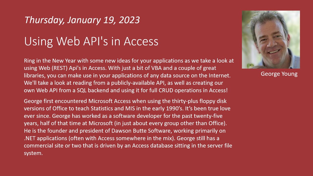 Using Web API's in Access