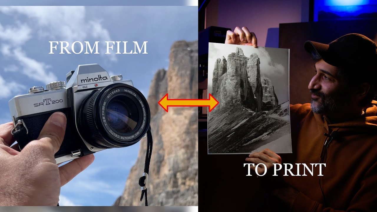Широкоформатная фотопечать в фотолаборатории | Доломиты на пленке