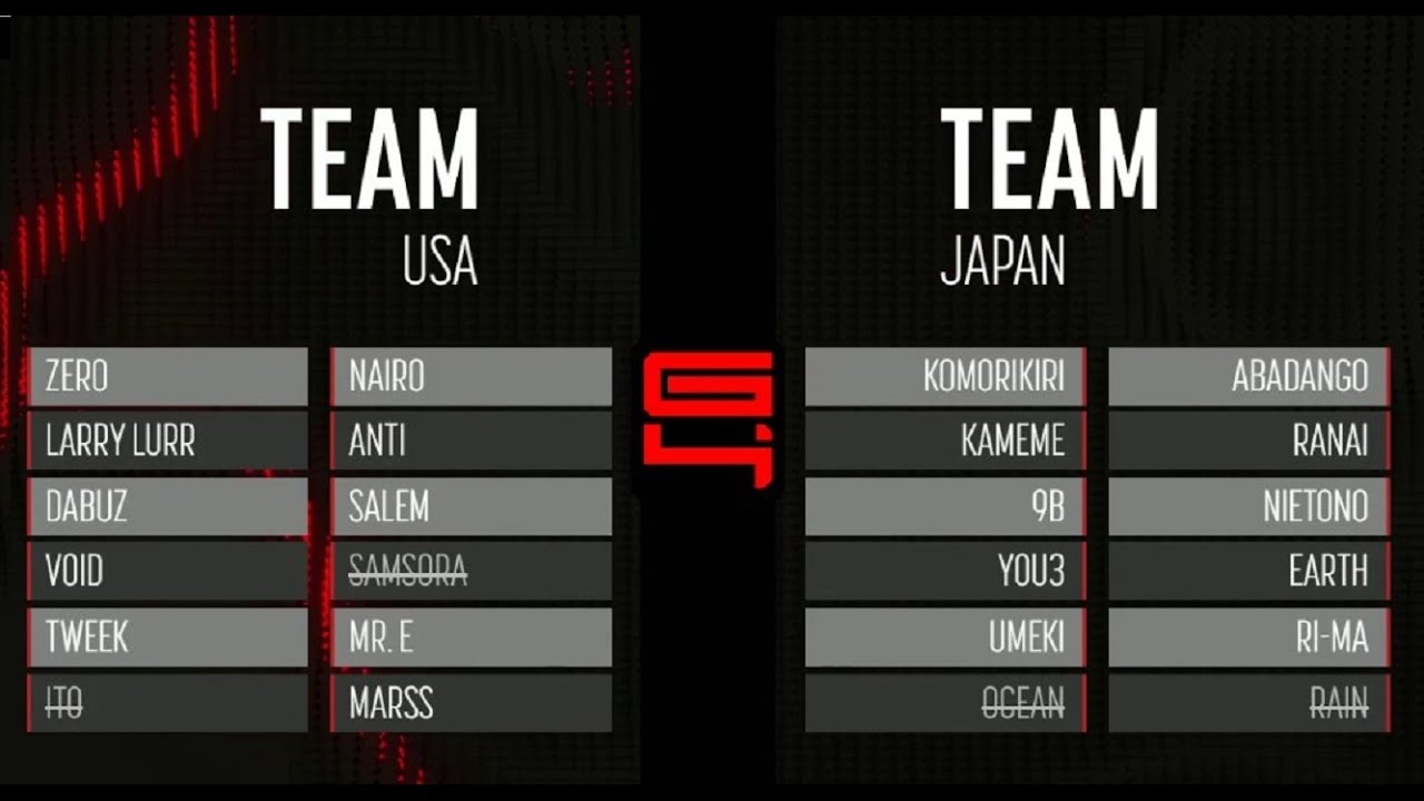 GENESIS 4 - USA vs Japan - Smash 4 Crews