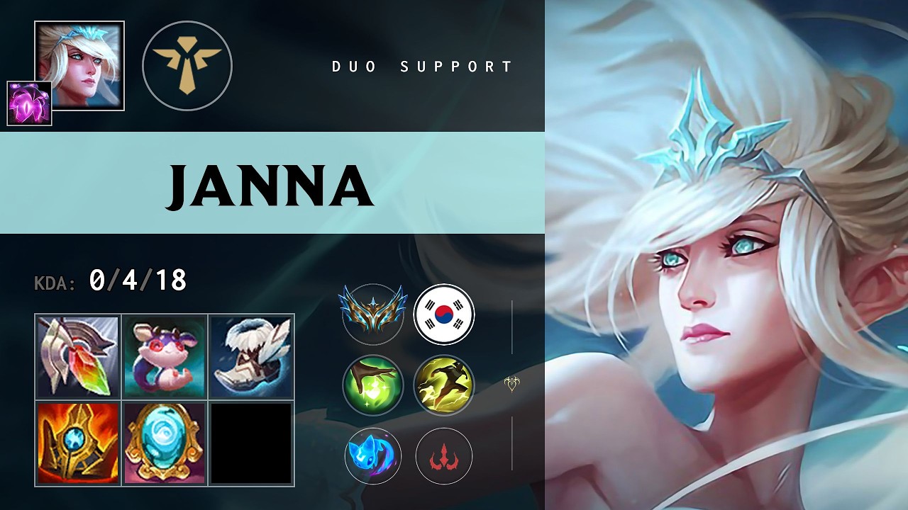 Janna Support vs Lulu - KR Challenger Patch 26.16