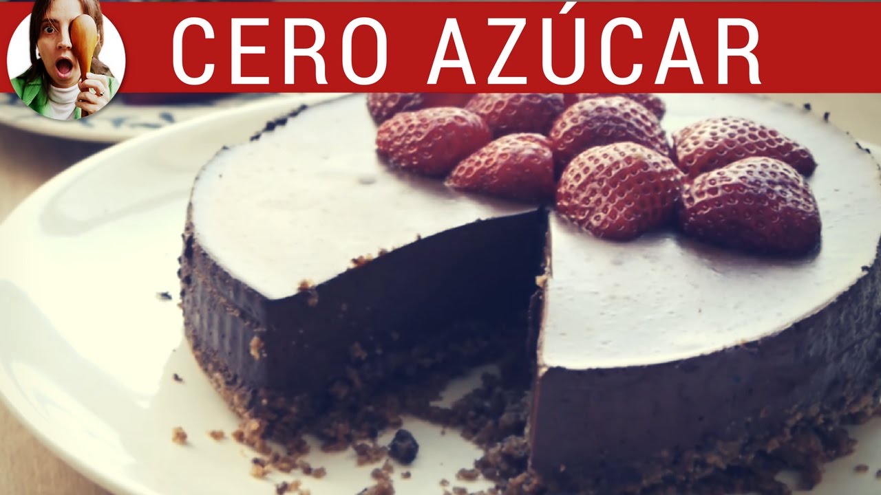 Receta de Tarta Mousse sin az&uacute;car y sin horno // Tarta de CHOCOLATE para diab&eacute;ticos - Paulina Cocina