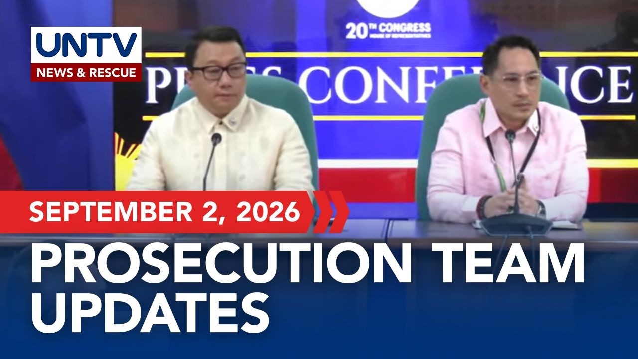House Prosecution Team Press Briefing I September 2, 2026