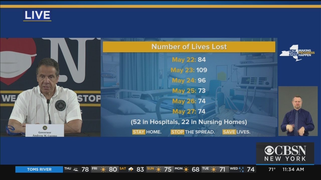 Gov. Cuomo's Daily Coronavirus Press Conference: May 28, 2020
