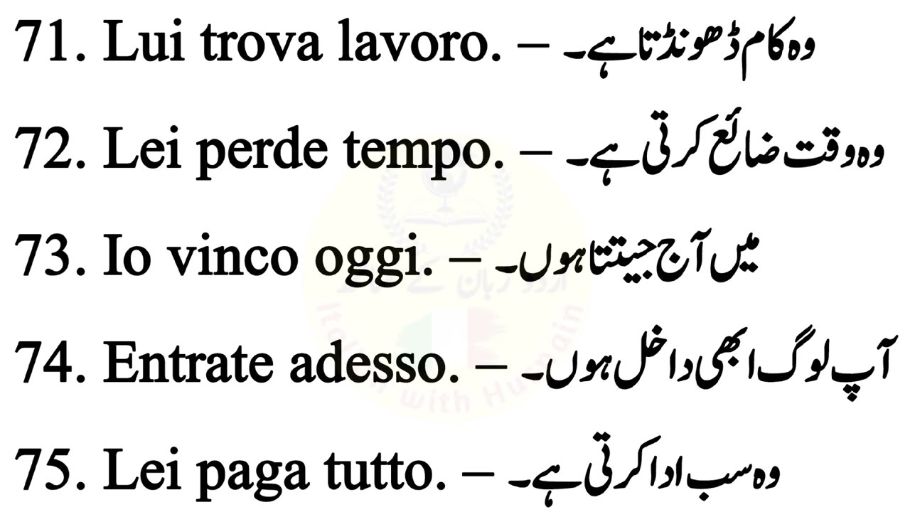 Improve Your Italian Language Skills | Daily Practice Her Italian Speaking |Improve Italian Skills 