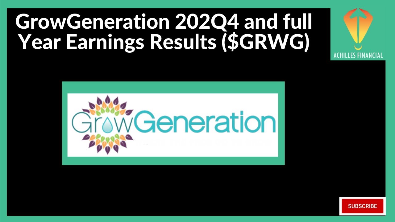 GrowGeneration 202Q4 and full Year Earnings Results ($GRWG)