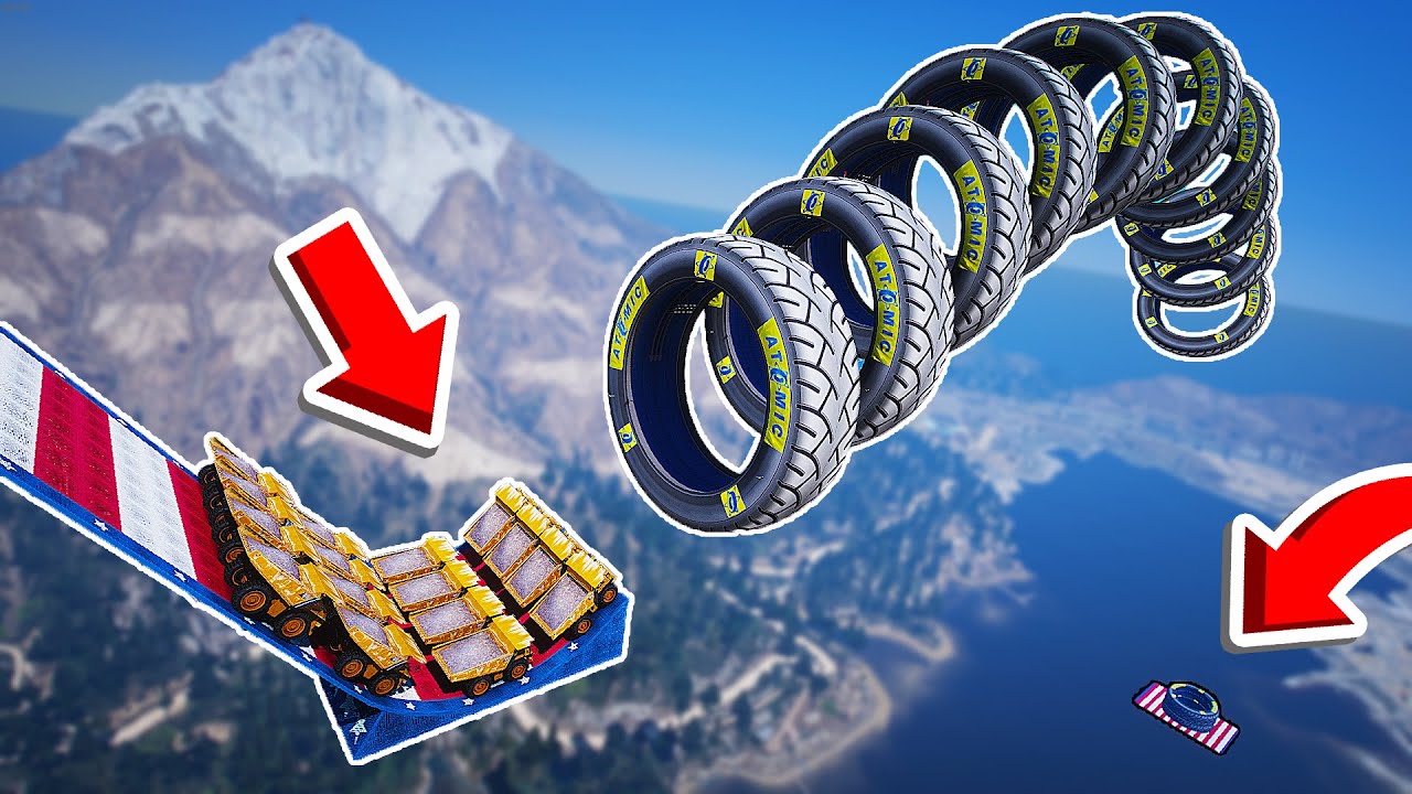 MASINI vs CELE MAI MARI CAUCIUCURI din GTA 5!