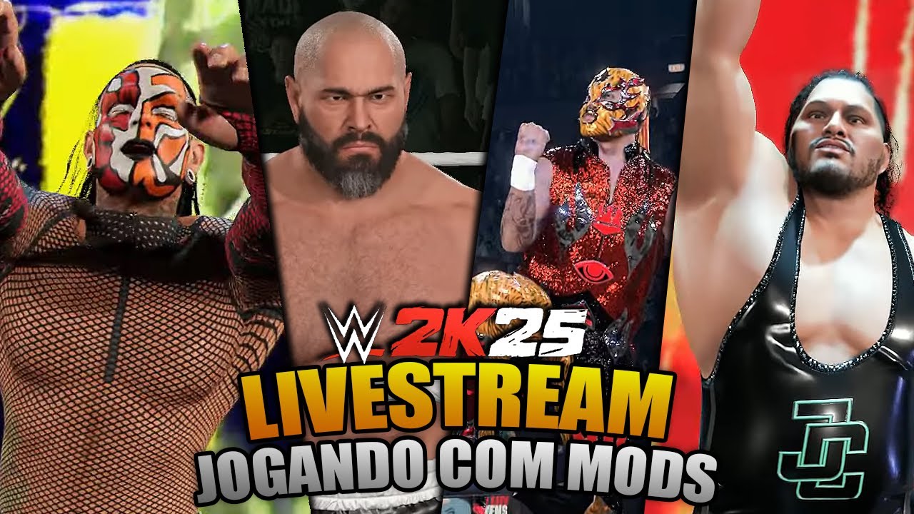 WWE 2K25 COM MODS! Bora jogar