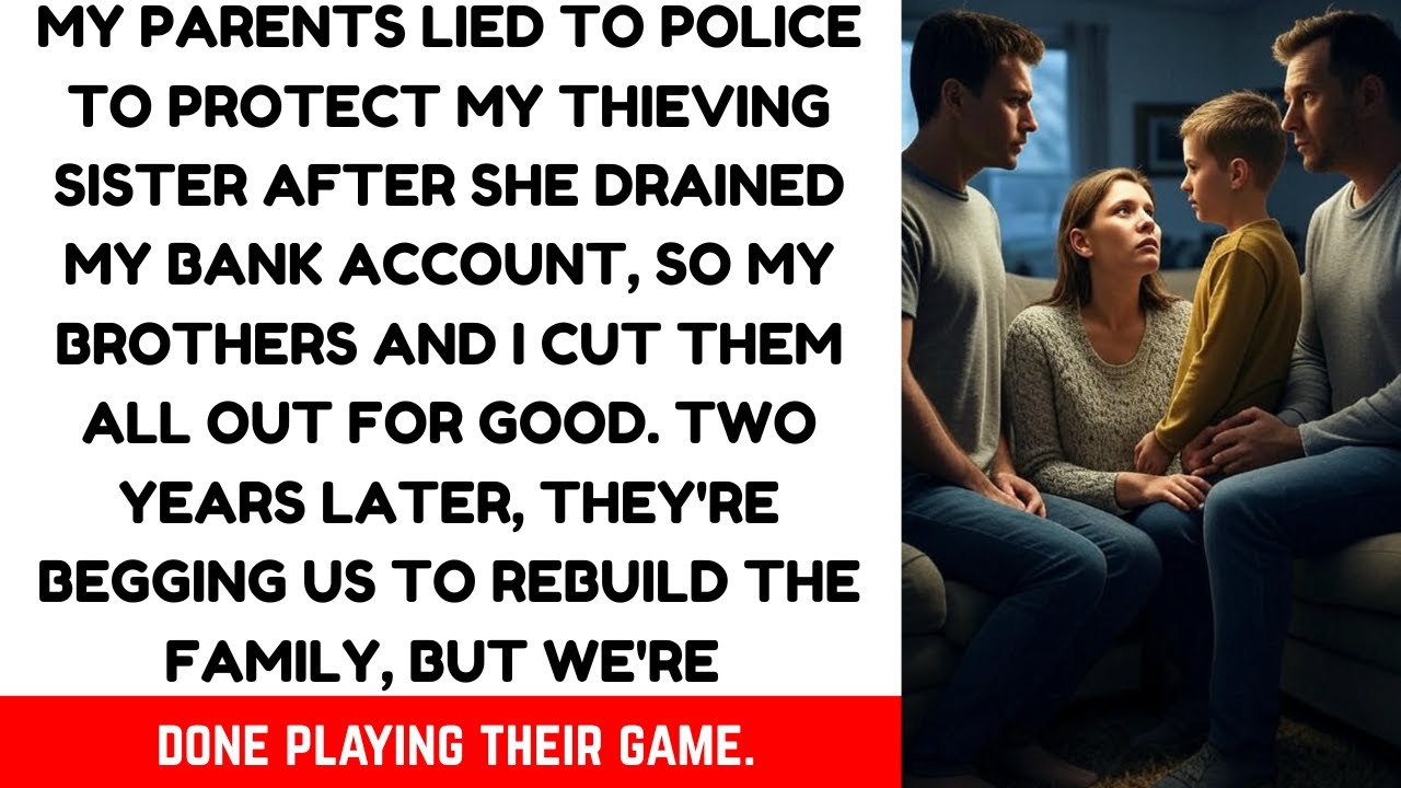 My parents lied to police to protect my thieving sister after she drained my bank account, so my...