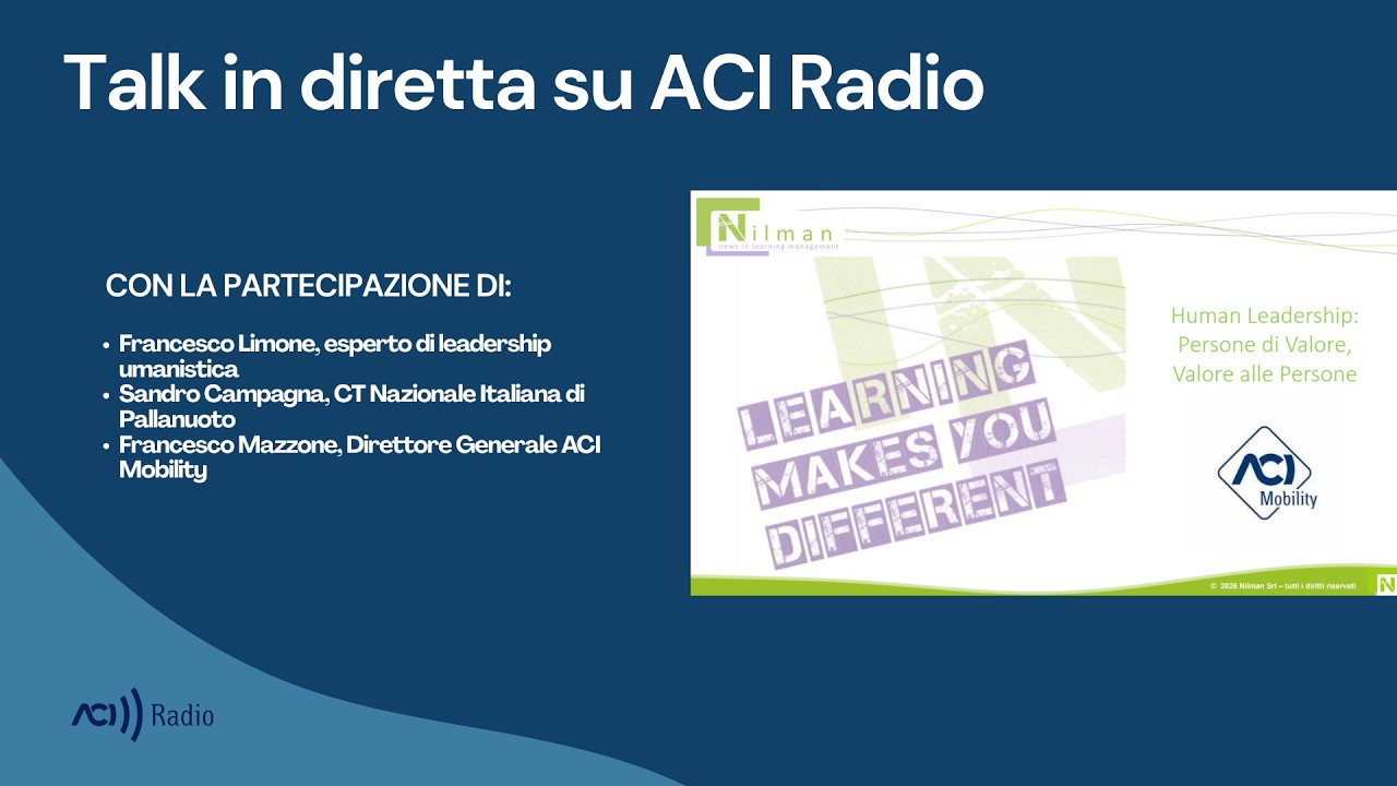 Human leadership - Talk in diretta su ACI Radio