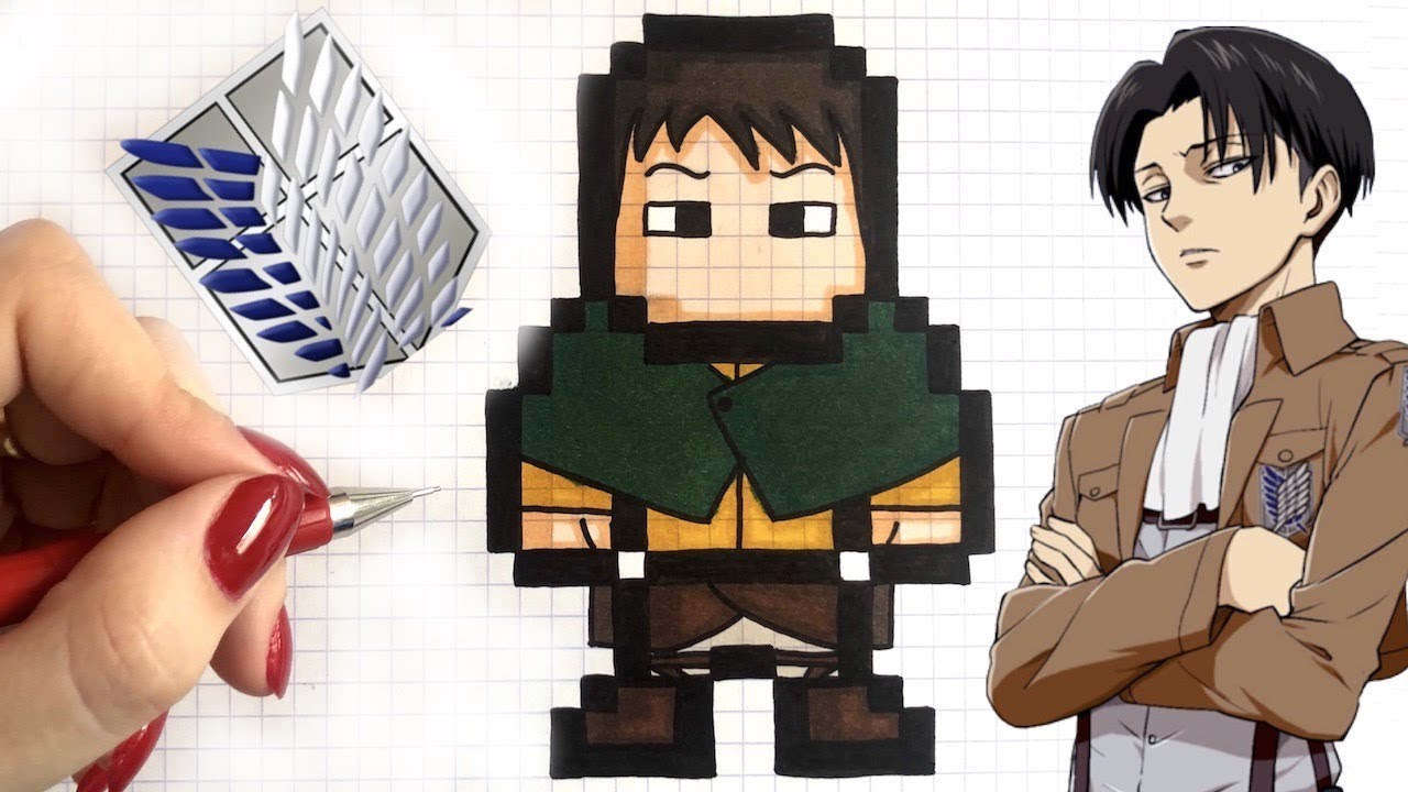 COMMENT DESSINER LIVAI PIXEL ART - ATTACK ON TITAN