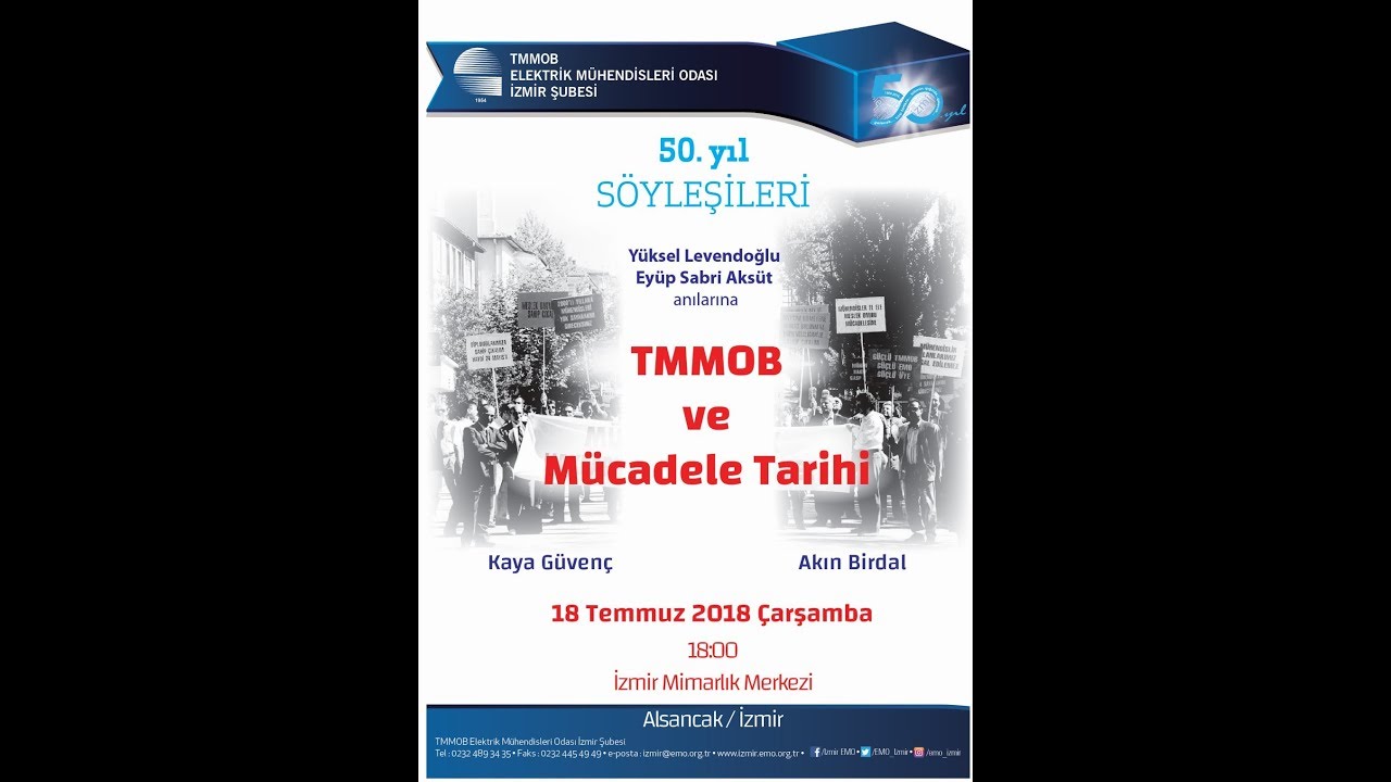 50. Yıl Söyleşileri: TMMOB ve Mücadele Tarihi