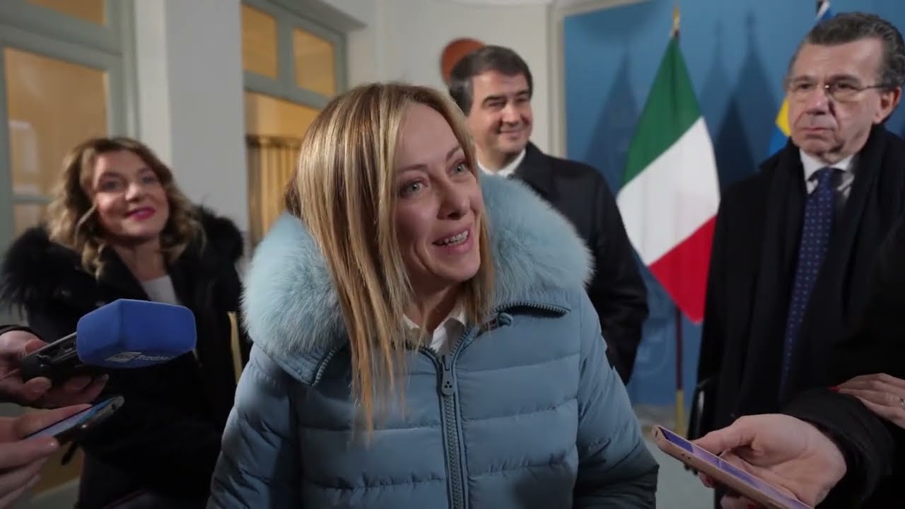 Punto stampa del Presidente Meloni a Stoccolma