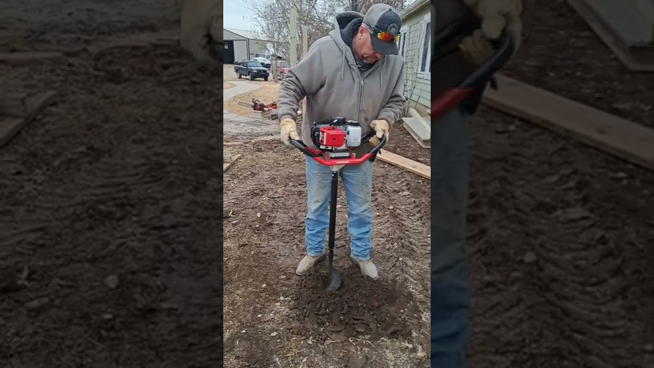 new predator post hole auger with extension.