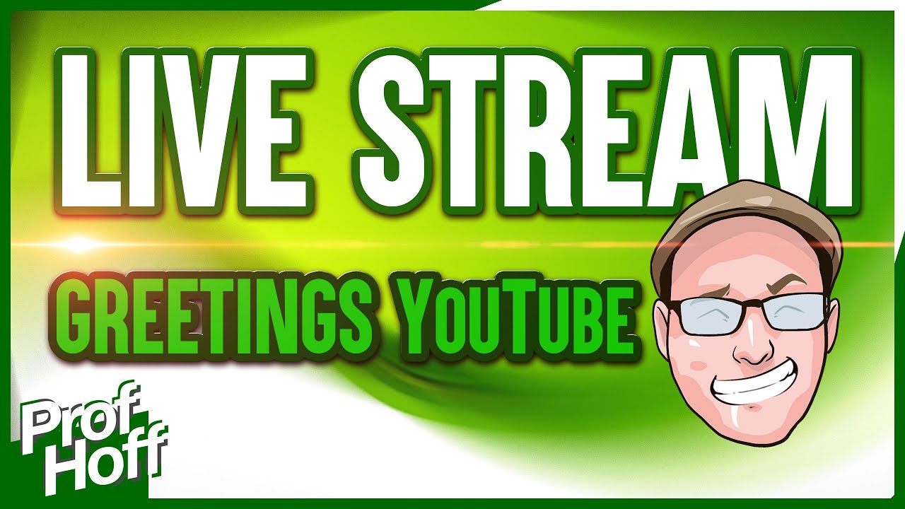 LIVE WITH PROF HOFF!! LETS HANG OUT