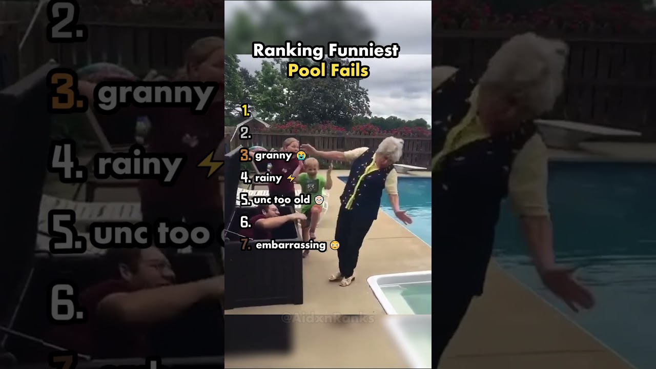 Ranking funniest pool fails