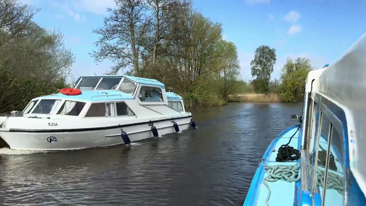 I’m out on the river today and have a choppy Barton Broad crossing. Great day out!