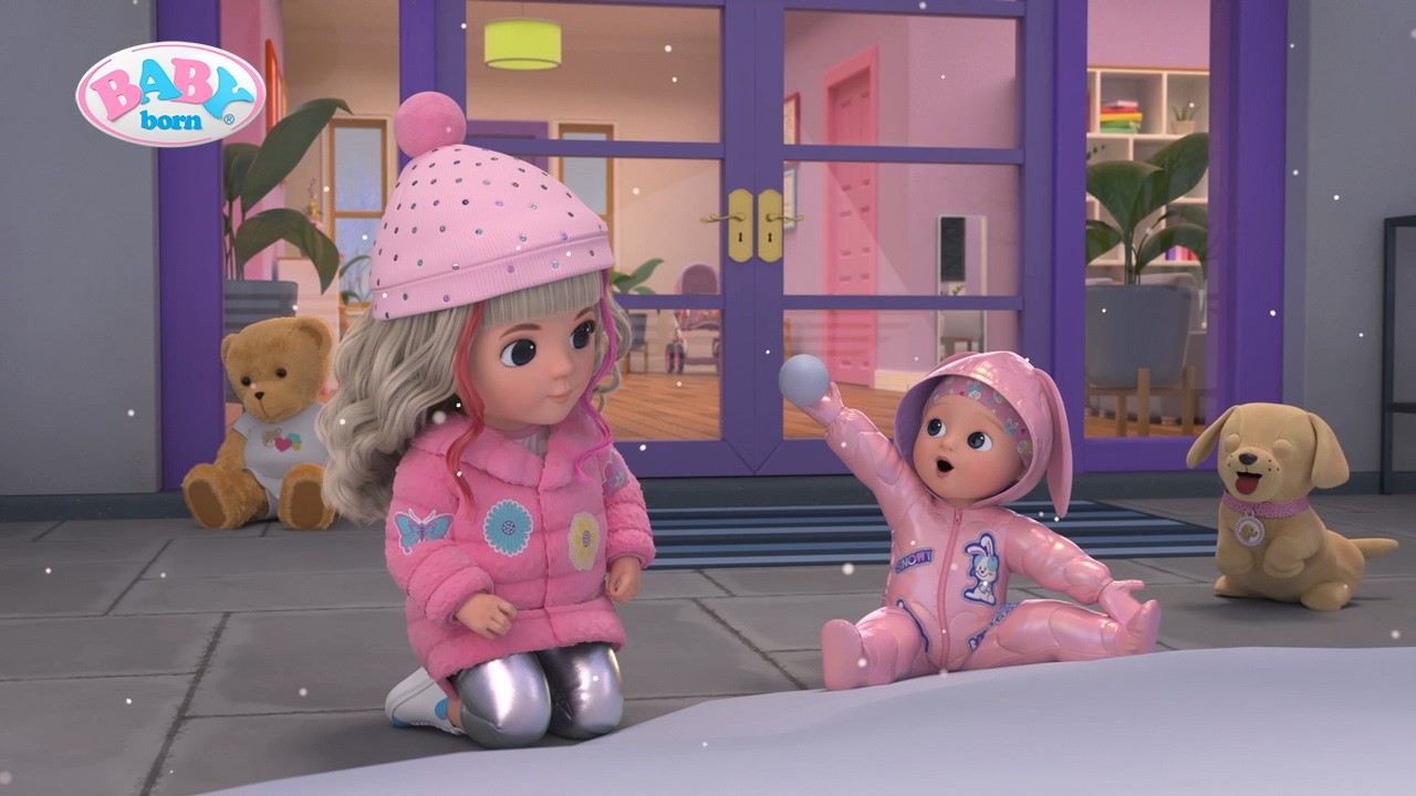Sneeuwballengevecht & Sneeuwvlokken: Emma's Eerste Winterdag❄️|Aflevering 13|BABY born Animatieserie