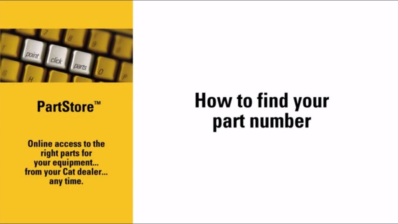 Finding Parts Using Cat&reg; Service Information System (SIS)