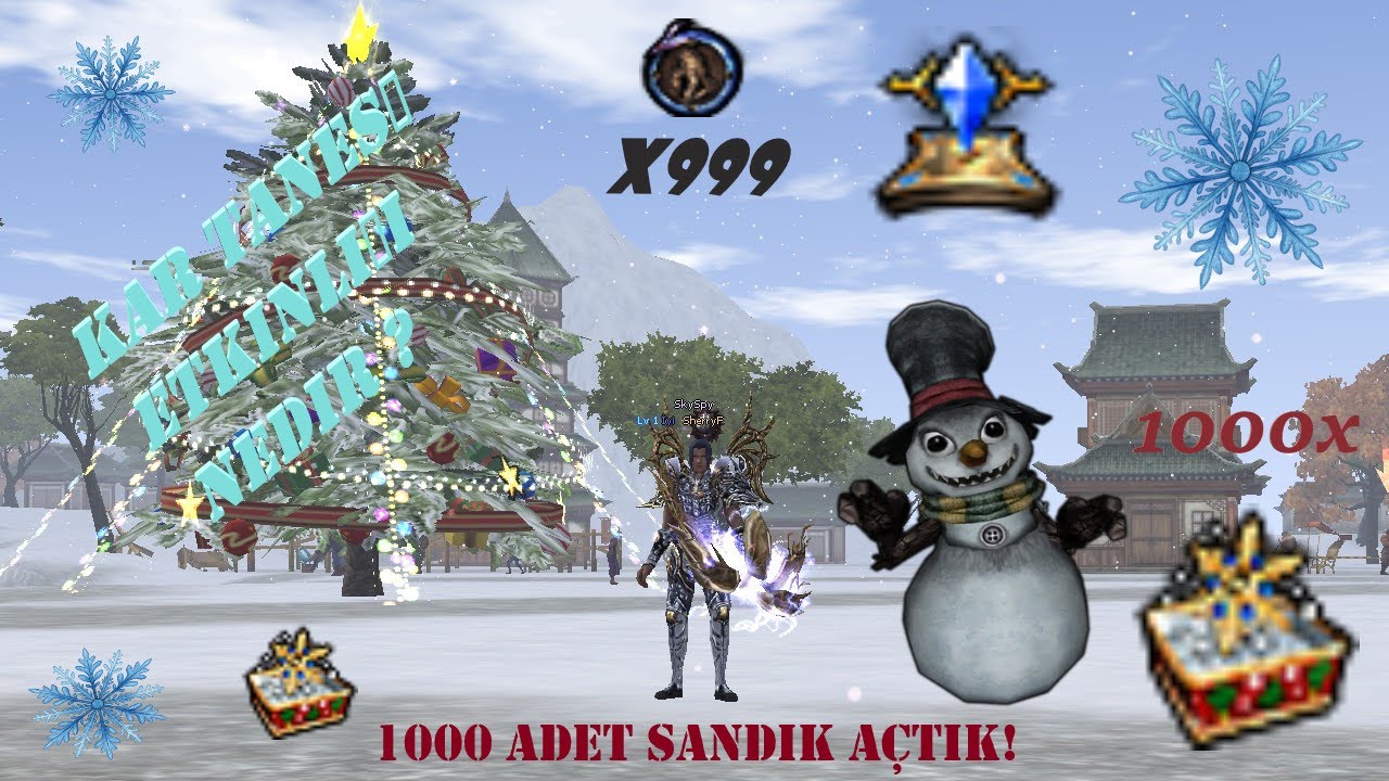 KAR TANESİ ETKİNLİĞİ NEDİR? / 1000 ADET SANDIK AÇTIK! | Metin2 TR