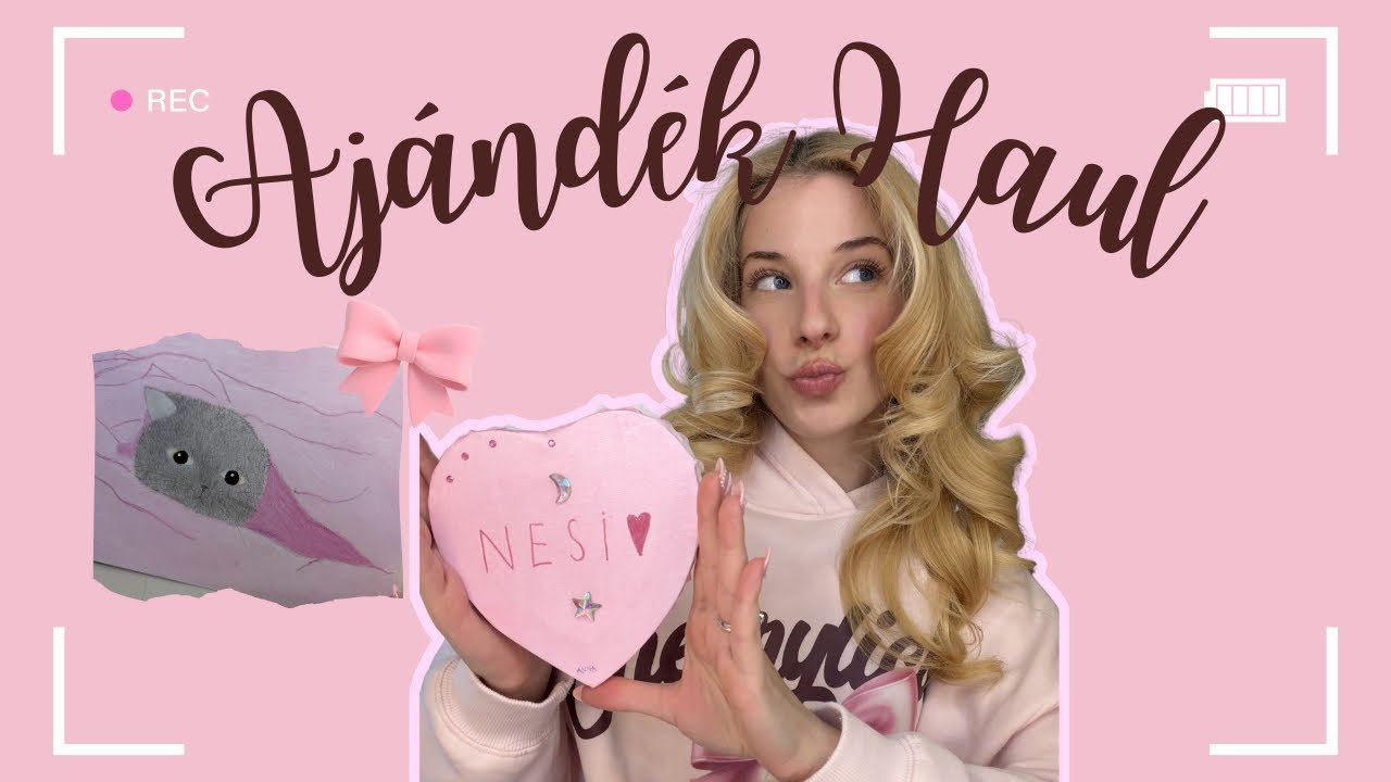 ÓRIÁSI AJÁNDÉK HAUL | skincare, rajzok, csokit