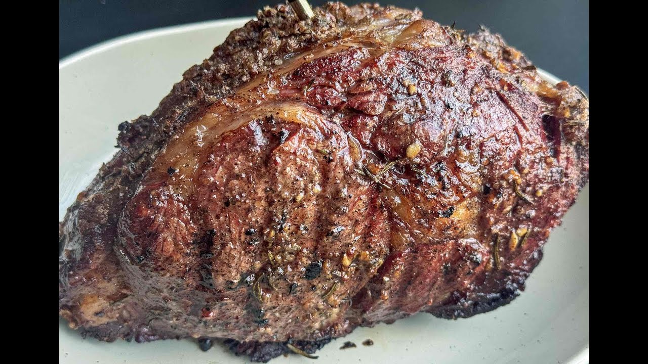 Ribeye Roast on Traeger